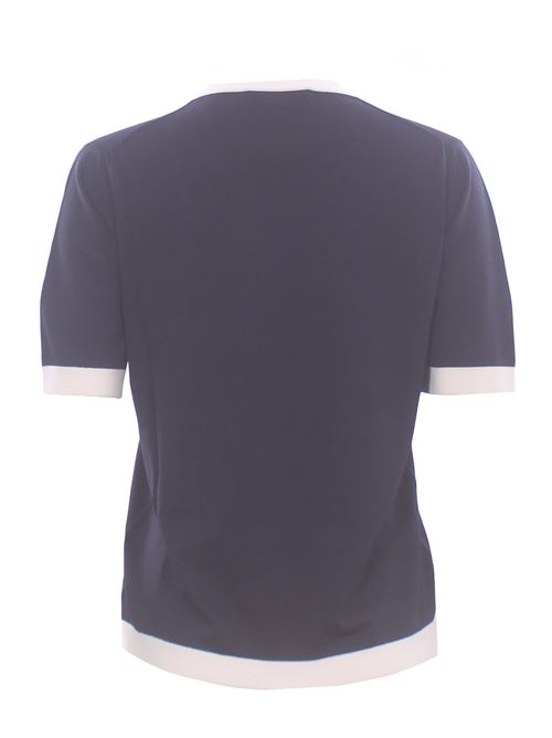 two-tone t-shirt LA FILERIA | 57210/27810598